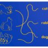 Dog, Cat & Rabbit Trace Play Panel